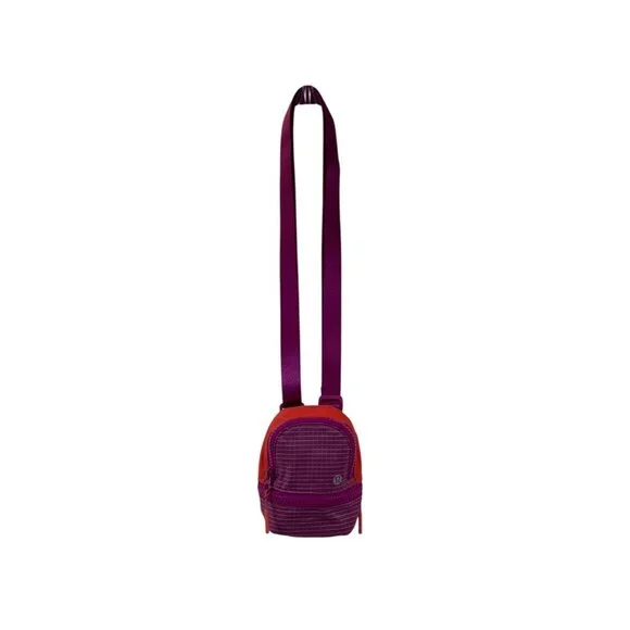 Lululemon Purple and Red/Orange Mini Crossbody Bag With Adjustable Strap - Picture 2 of 10